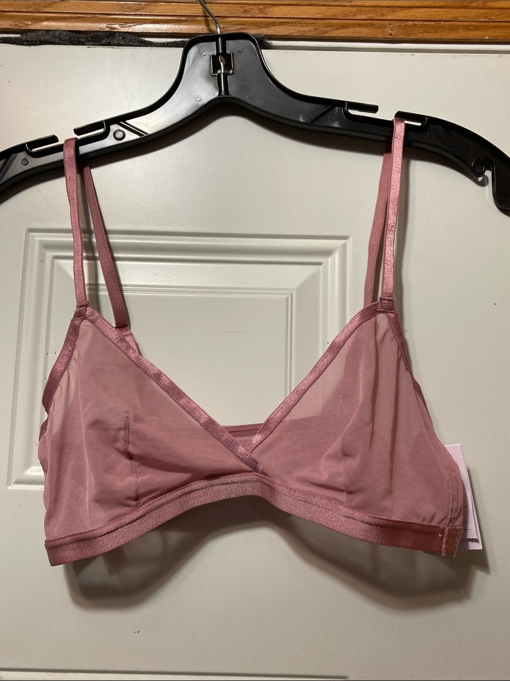 Sheer Bralette in Dusty Rose -‎ Women's Intimates S NWT